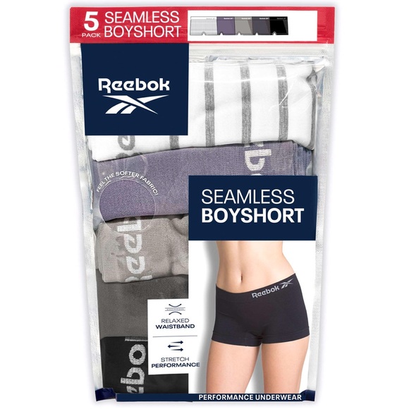 Reebok Other - Reebok Seamless Boxer Briefs in Light Gray Charcoal and Black
